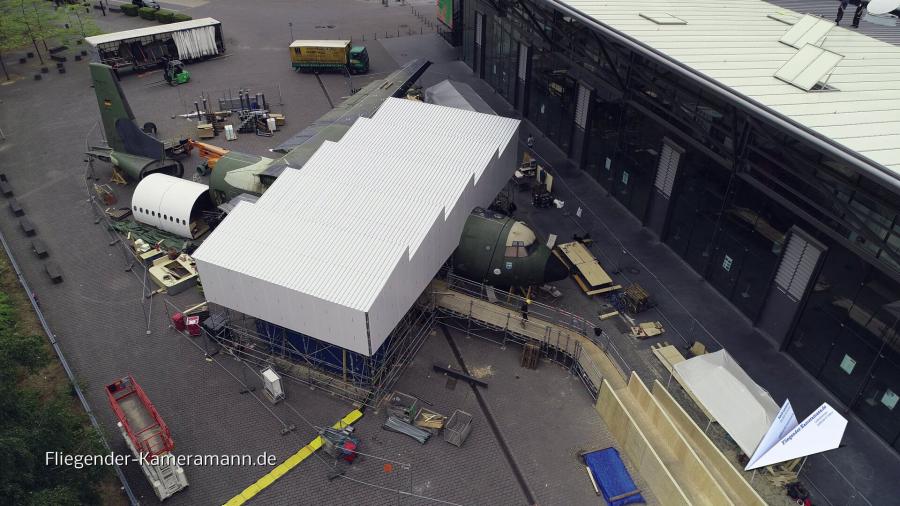 Luftaufnahmen der Jahrhunderthalle Bochum mit Drohne Luftaufnahmen der Jahrhunderthalle Bochum mit Drohne