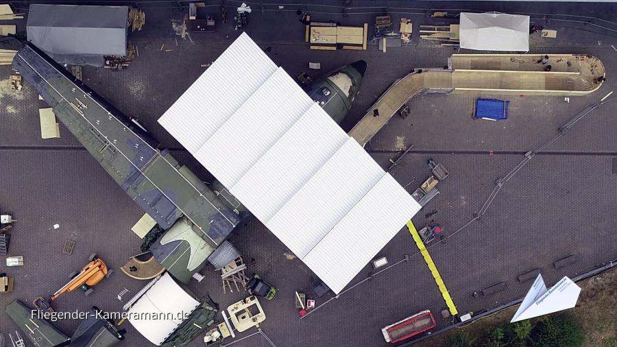 Luftaufnahmen der Jahrhunderthalle Bochum mit Drohne Luftaufnahmen der Jahrhunderthalle Bochum mit Drohne
