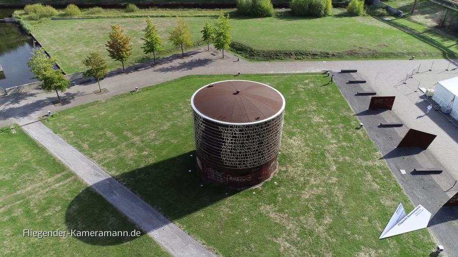 Luftaufnahmen der Jahrhunderthalle Bochum mit Drohne Luftaufnahmen der Jahrhunderthalle Bochum mit Drohne