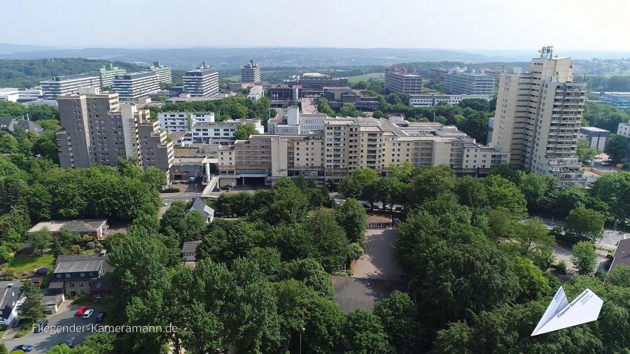 Luftaufnahmen vom Uni-Center Bochum mit Drohne Luftaufnahmen vom Uni-Center Bochum mit Drohne