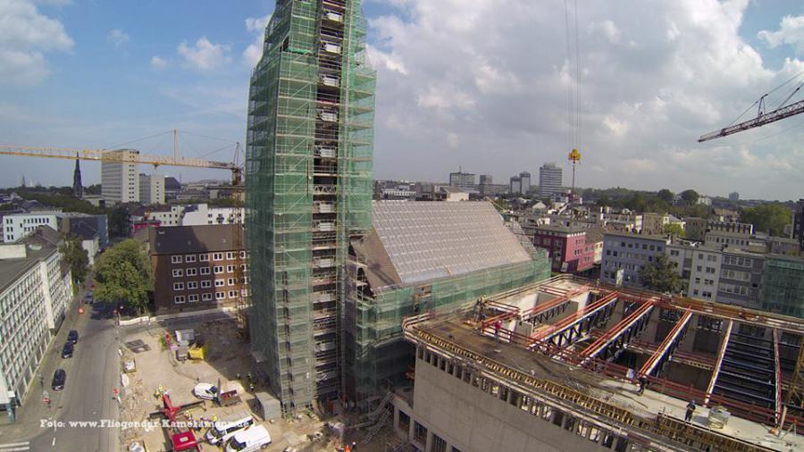 Luftbilder / Luftaufnahmen mit Drohne von Baustelle des Musikforum Bochum Luftbilder / Luftaufnahmen mit Drohne von Baustelle des Musikforum Bochum