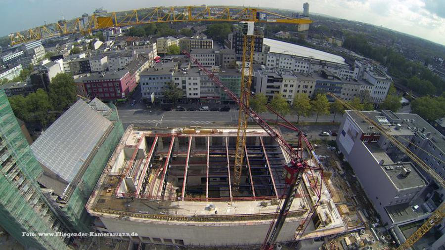 Luftbilder / Luftaufnahmen mit Drohne von Baustelle des Musikforum Bochum Luftbilder / Luftaufnahmen mit Drohne von Baustelle des Musikforum Bochum