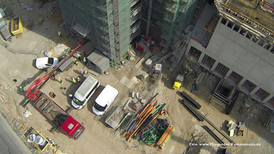 Luftbilder / Luftaufnahmen mit Drohne von Baustelle des Musikforum Bochum Luftbilder / Luftaufnahmen mit Drohne von Baustelle des Musikforum Bochum