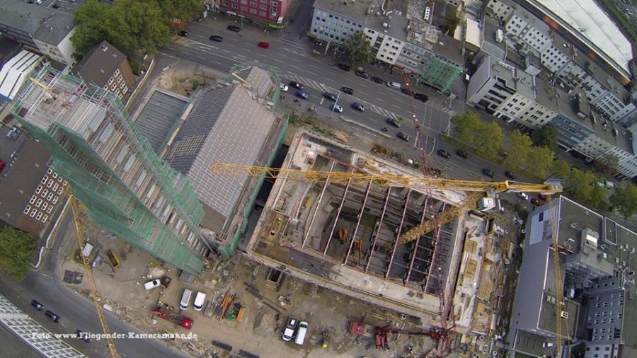 Luftbilder / Luftaufnahmen mit Drohne von Baustelle des Musikforum Bochum Luftbilder / Luftaufnahmen mit Drohne von Baustelle des Musikforum Bochum