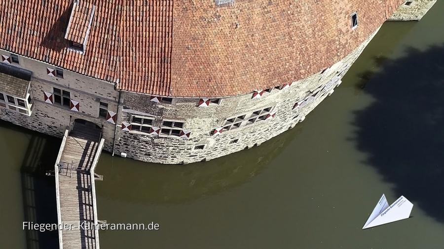 Luftaufnahmen der Burg Vischering in Lüdinghausen mit unserer Kameradrohne