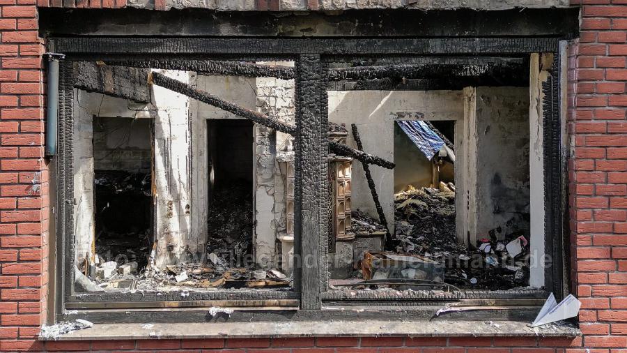 Luftaufnahmen Brandinspektion Drohne Brandschaden