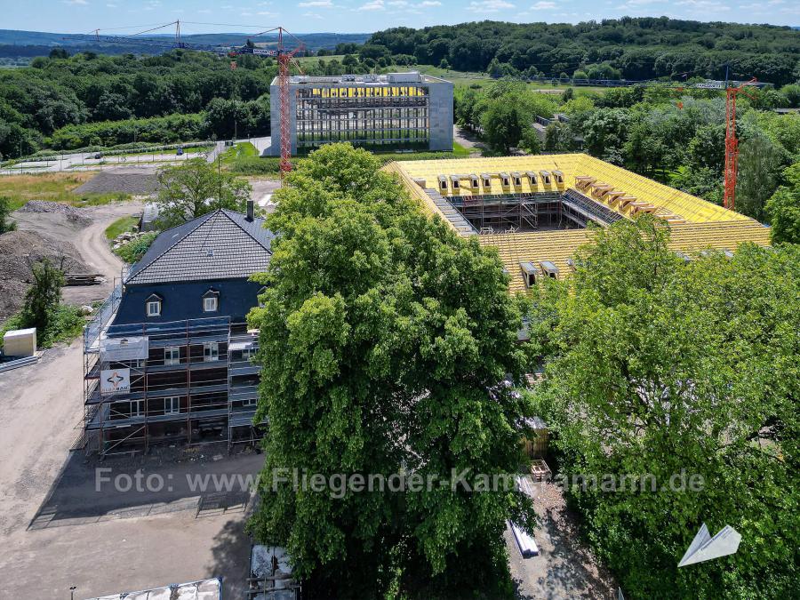 Drohnenaufnahmen der Umbauarbeiten am Lennershof in Bochum-Querenburg