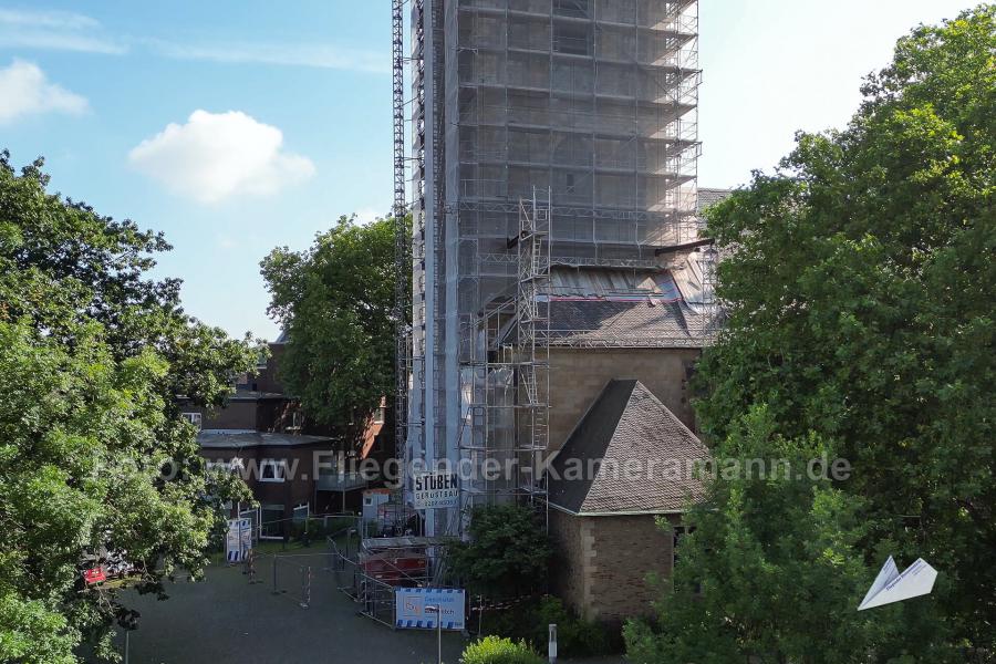 Drohnenaufnahmen an der Propsteikirche St. Peter und Paul in Bochum